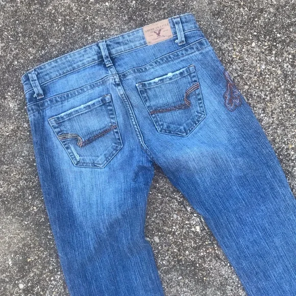 American Eagle Outfitters Blue Boot Cut Jeans - Picture 7 of 8